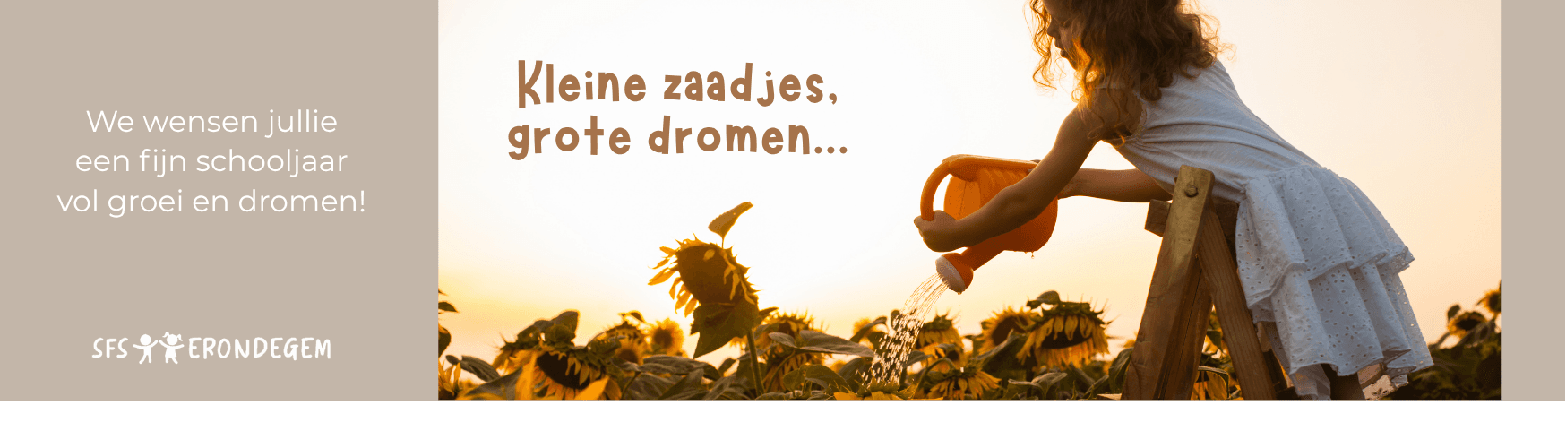 Banner eerste schooldag
